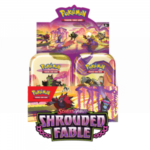 Pokemon Shrouded Fable mini tin Display