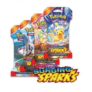 Pokémon Surging Sparks 4 Sleeved Booster Packs