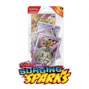 Pokémon Surging Sparks Premium Checklane Blister Alakazam