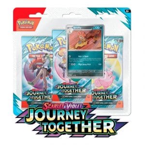 Pokémon Journey Together 3 pack blister - Scrafty